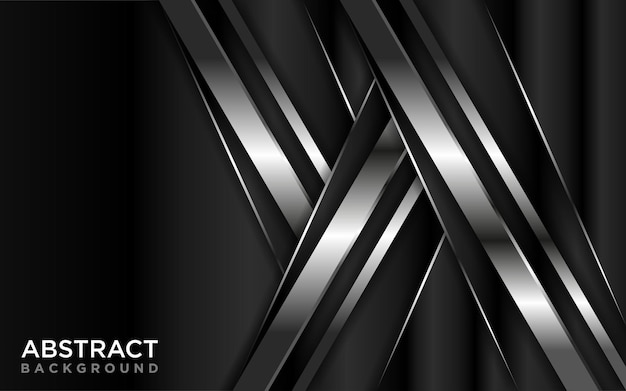 abstract black gradient background combined with futuristic silver lines graphic design element