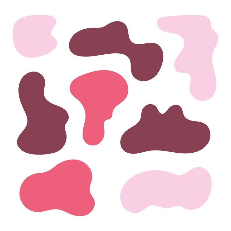 Vektori abstract blobs burgandy colour
