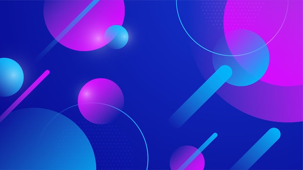Abstract blue and pink background with geometric dynamic shapes and speed motion shapes