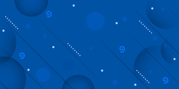 Abstract blue background with dynamic shapes