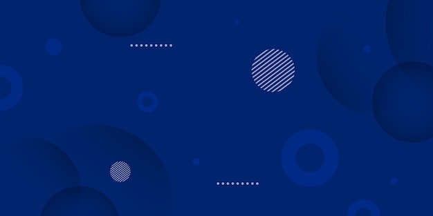 Abstract blue background with geometry composition