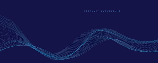 abstract blue background with waves