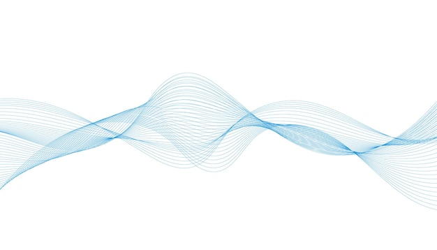 Abstract blue background with waves