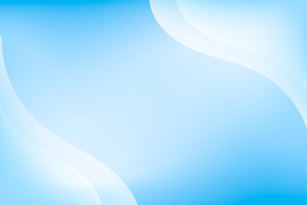 Abstract Blue Background with White Curves