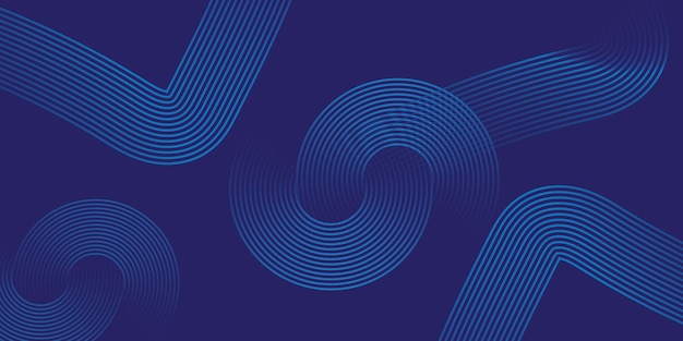 Abstract Blue Curves Background