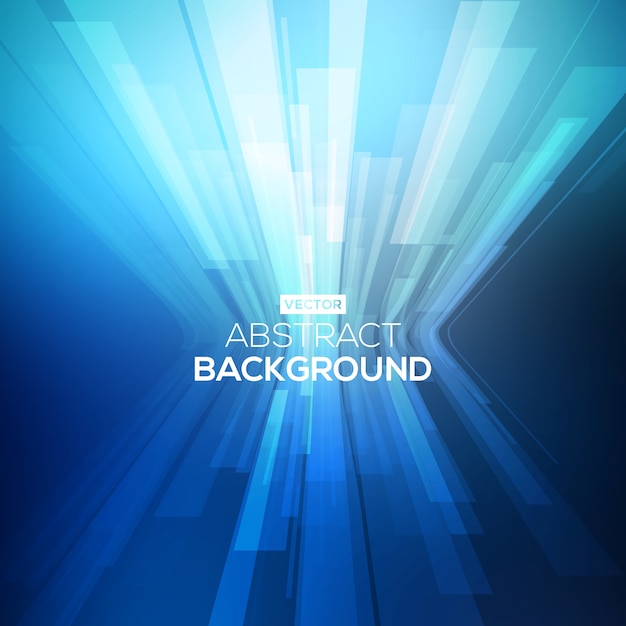 Abstract blue geometric background. 3D perspective background with 3D lines.