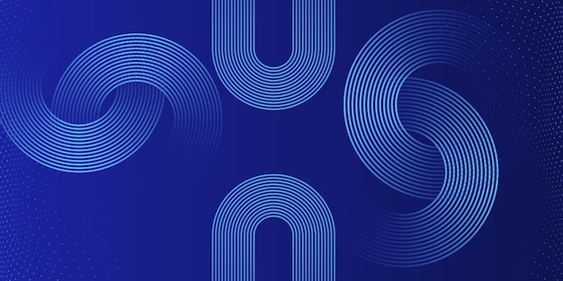 Abstract Blue Geometric Background