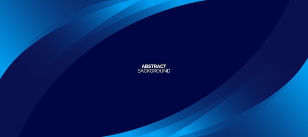 Abstract blue gradient curved background
