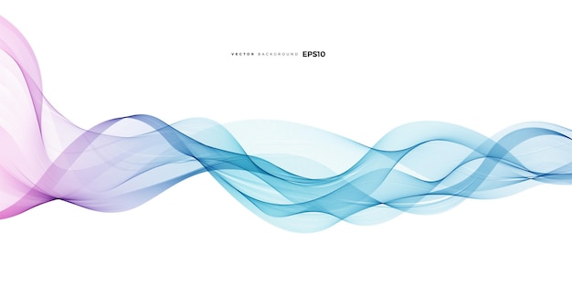 Abstract blue line wave background for brochure flyer and poster