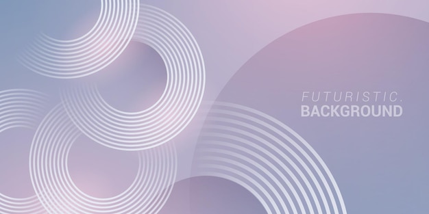 Abstract blue purple modern background with glowing line circle elements Futuristic technology concept