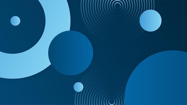 abstract blue shapes background with circles and modern technology geometric pattern vector abstract graphic design banner pattern presentation background web template