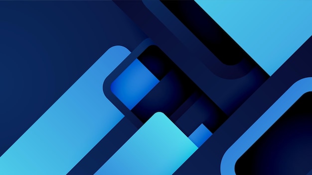Abstract blue shapes background with simple and modern technology geometric pattern Vector abstract graphic design banner pattern presentation background web template