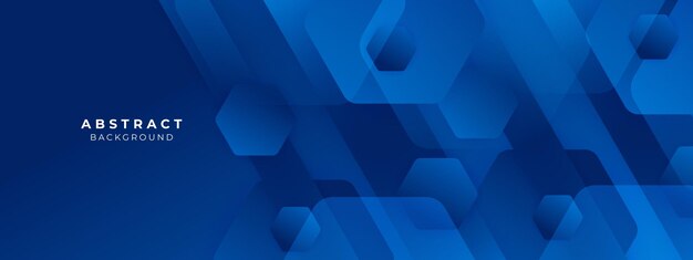Abstract blue square shape with futuristic concept background
