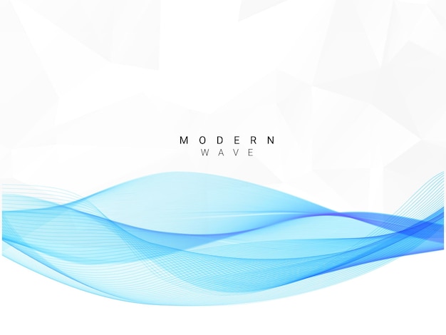 Abstract blue wave design background