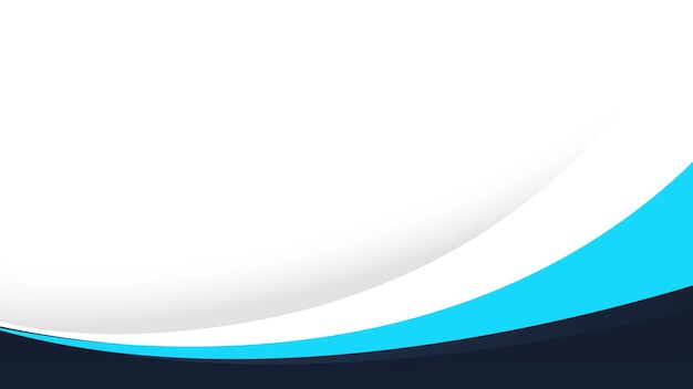 abstract blue wave design modern banner template vector