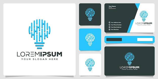 abstract bulb logo template
