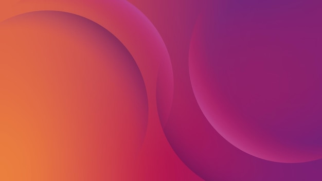 Abstract circle dark orange purple pink gradient desktop wallpaper vector Gradient dark orange purple Digital technology background Abstract circle shape orange pink gradient wallpaper background