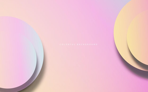 Abstract circle shape overlap layer background