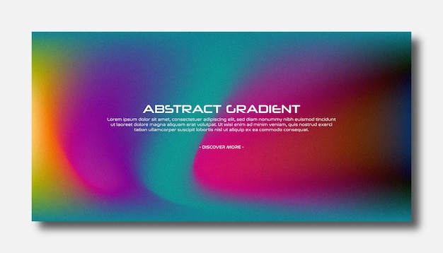 Abstract color gradient modern blurred background and film grain texture template with an elegant