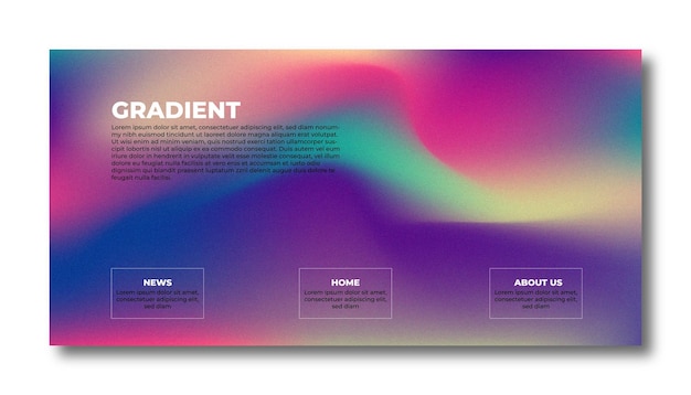 Abstract color gradient modern blurred background and film grain texture template with an elegant