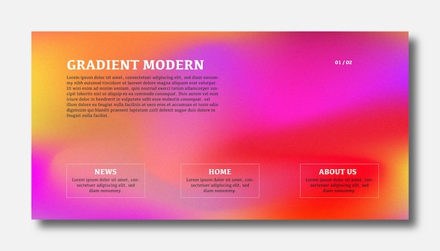 abstract color gradient modern blurred background and film grain texture template with an elegant