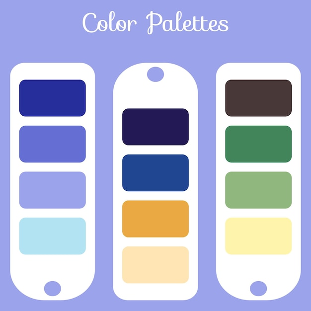 abstract color palettes set, multi color combination palettes background for ui ux design