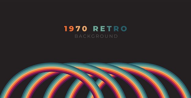 Abstract colorful 70s background vector Vintage Retro Colors from the 1970s 1900s 80s 90s retro