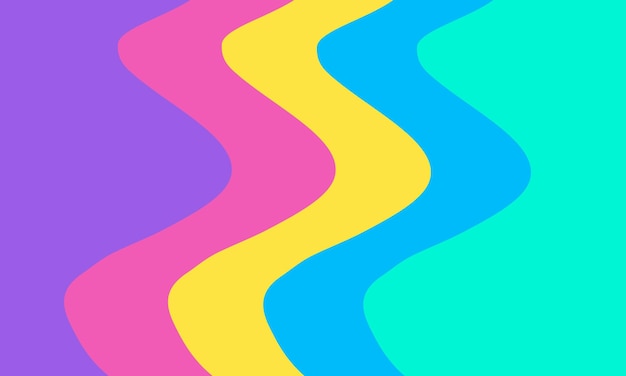 Abstract Colorful Fluid Wave Background