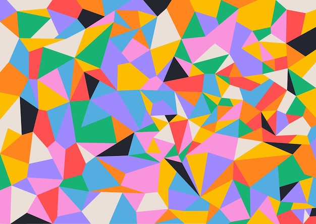 Abstract colorful geometric background with triangle shape pattern Seamless pattern triangle shape
