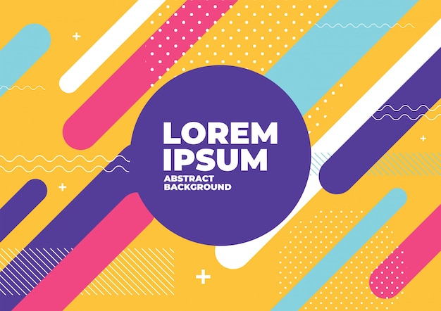 abstract colorful geometric shapes background banner template.