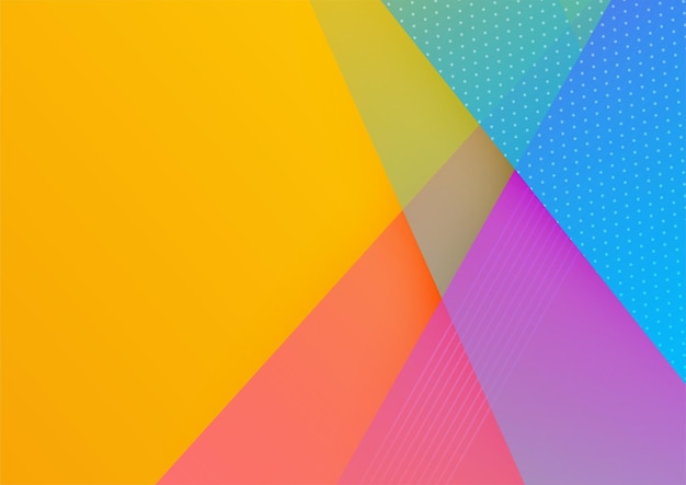 Abstract colorful geometric vector gradient background