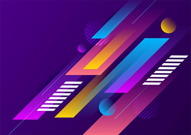 abstract colorful geometric vector gradient background