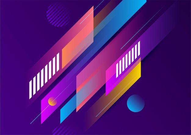 abstract colorful geometric vector gradient background