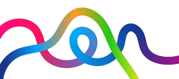 Abstract Colorful Gradient Lines Design