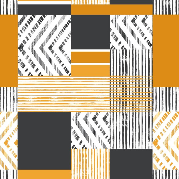 Abstract colorful vintage seamless pattern