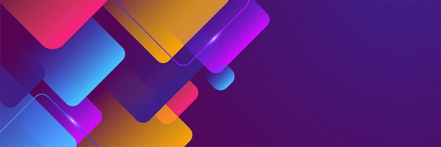 Abstract colourful colorful banner vector technology background for design brochure website flyer Geometric colourful colorful wallpaper for poster certificate presentation landing page