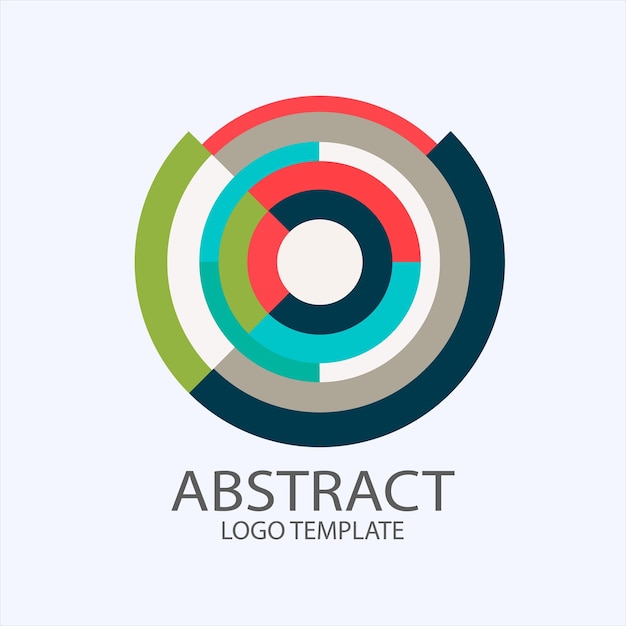abstract colourful logo template vector logo design