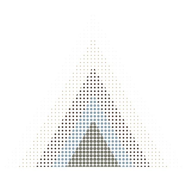 abstract composition . dots in perspective. halftone dots texture  .contemporary vector design
