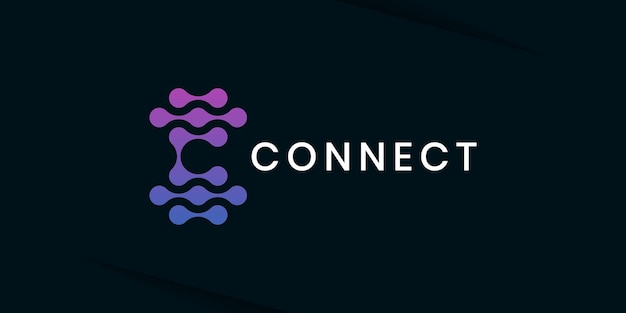 Abstract connect logo icon design