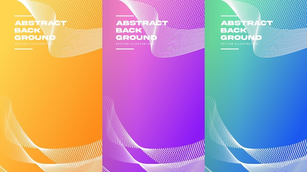 Abstract curve banner background