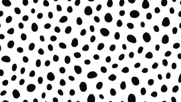 Abstract dalmatian dog print pattern or black spots pattern vector