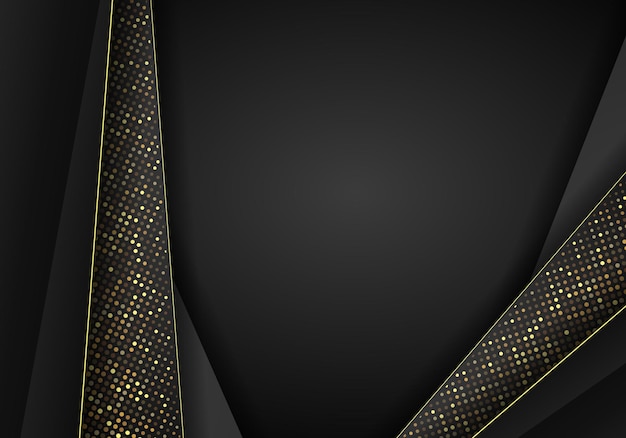 Abstract dark metallic overlap background. Luxury Abstract 3D background with a combination of luminous polygons in 3D style. Graphic design glitters dots element decoration.