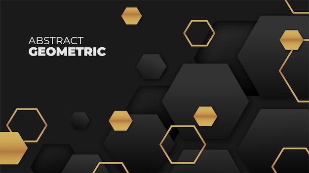 Abstract Dark Polygon Futuristic Background