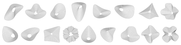 Abstract design elements Set of linear elements for you design