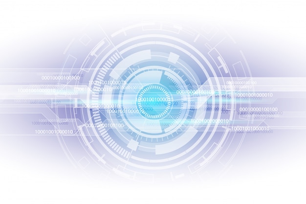 abstract digital binary matrix number technology futuristic background