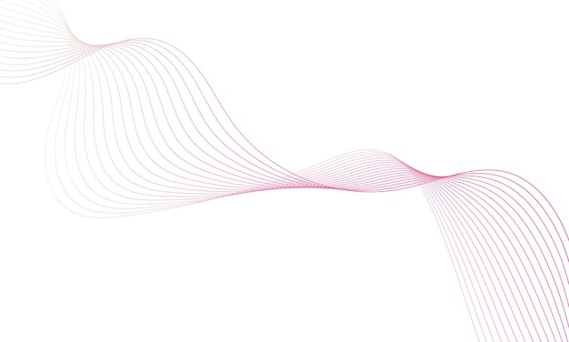 Abstract digital pink wave element for design.