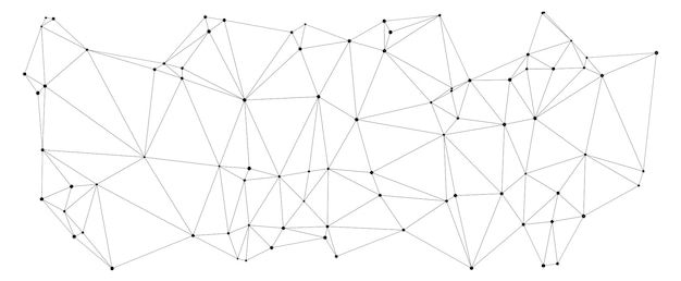 abstract dots on white background data network