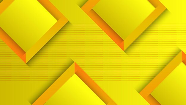 abstract dynamic shapes background with yellow and orange theme color design template