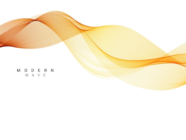 abstract dynamic stylish red and yellow decorative wave background vector
