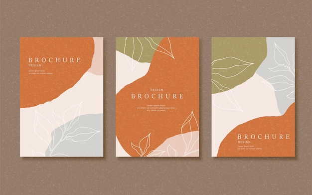 Abstract earth tone flyer